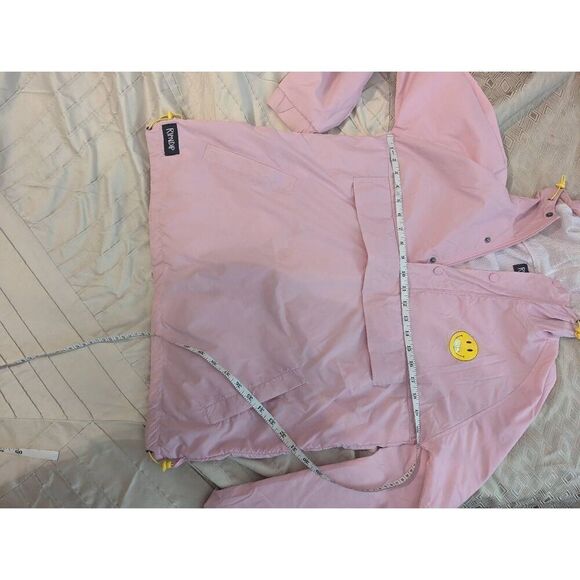 RIPNDIP Distress Windbreaker  Pullover Hooded Jacket Smiley Face Cat Size M - Picture 6 of 8